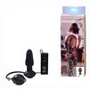 Inflatable Vibrating Butt Plug Black Inflatable Vibrating Butt Plug Black