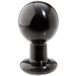 Round Large Butt Plug Black