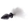 Fashionistas Black Glass Bunny Tail Large Fashionistas Black Glass Bunny Tail Large