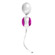 Ovo L1 Silicone Love Balls Waterproof White And Light Violet Ovo L1 Silicone Love Balls Waterproof White And Light Violet