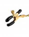 Fetish Fantasy Gold Nipple Chain Clamps