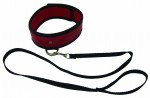 S&m Red Leash & Collar