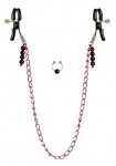 Nipple Clamps Purple Chain