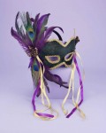 Half Mask Karneval Green